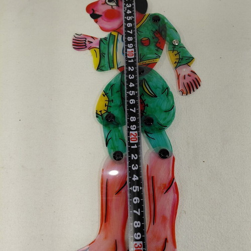 Karagiozis shadow theater figure used, creation by Dayakou