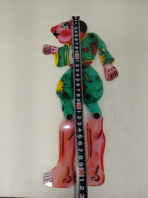 Karagiozis shadow theater figure used, creation by Dayakou