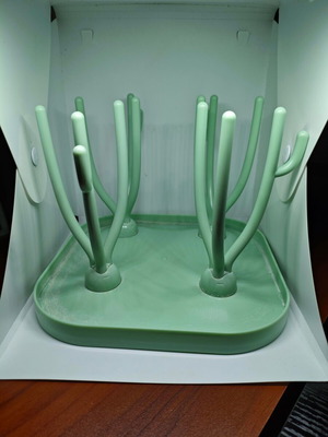 Bottle drying stand tree type like new, green