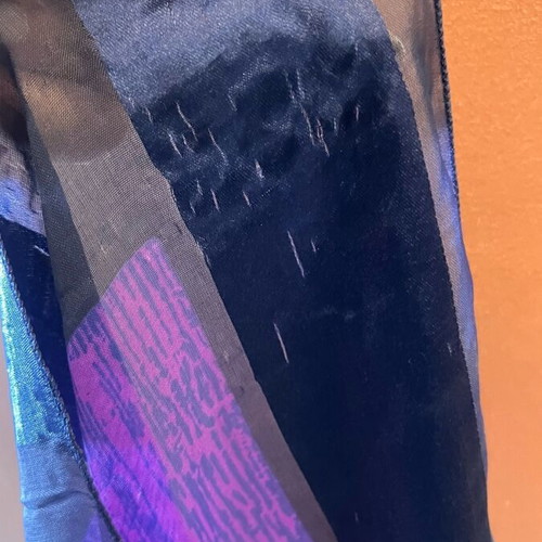 Picasso vintage scarf used, 90’s art with signature and colors