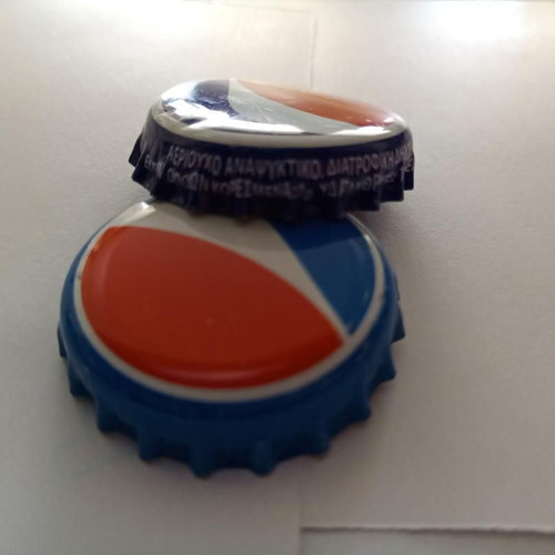 Pepsi bottle caps used, pack of 2, manufacturer ASTIR
