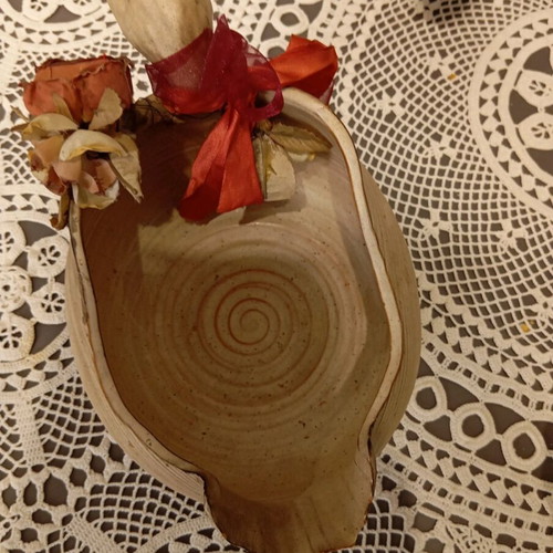 Handmade ceramic tableware like new