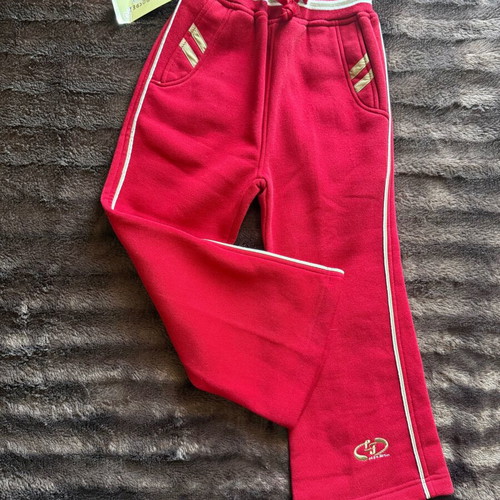 Children's tracksuit with fleece red, new, age 8