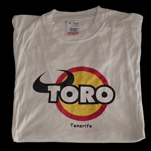 T-Shirt Toro Tenerife used, XL, Fruit of the Loom, white