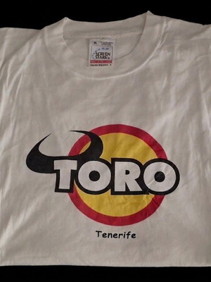 T-Shirt Toro Tenerife used, XL, Fruit of the Loom, white