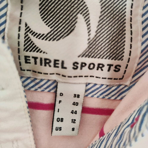 Sporty women's striped t-shirt Medium like new, pink
