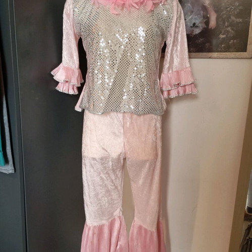 Clown costume disco size 12 like new