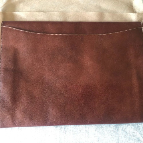 Document and laptop folder brown new briefcase