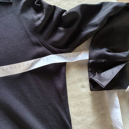 Karen Millen satin blouse like new, black with silver cufflinks
