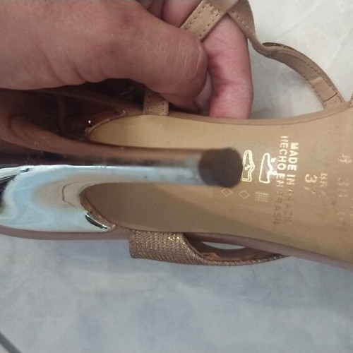 Exe gold high heel sandals size 38.5-39