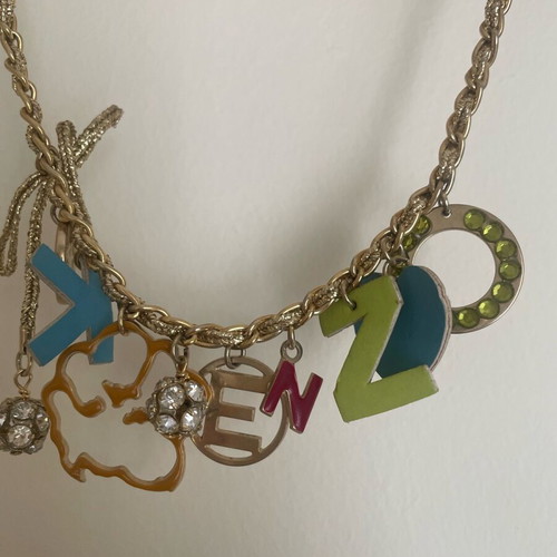 Kenzo necklace and bracelet set like new with unique charms