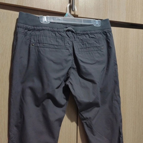 Women's fabric pants used, size L 40 12, gray