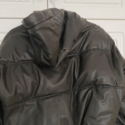 Zara jacket with hood like new, size M, gray and green