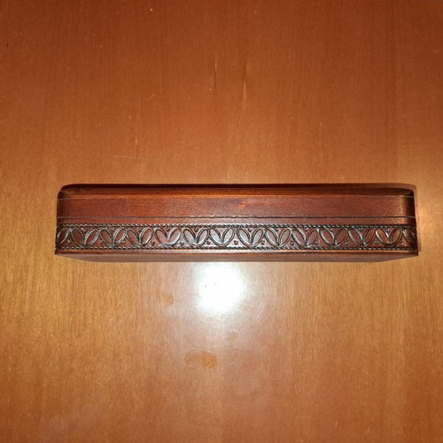 Carved wooden jewelry box new