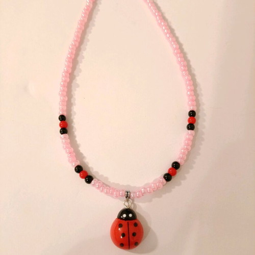 Necklace 622 new, pink