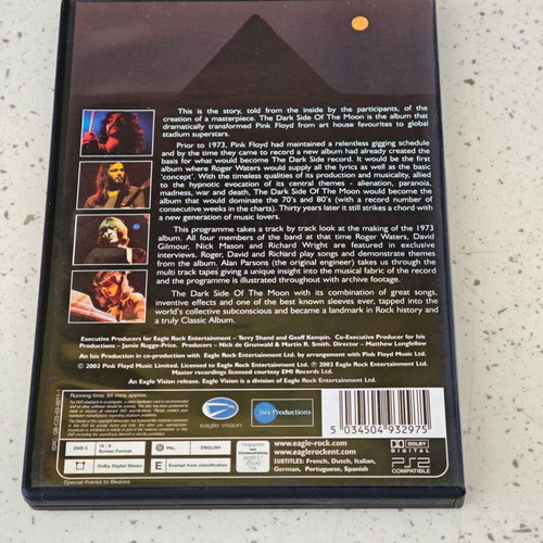 Pink Floyd The Making of The Dark Side of the Moon DVD
