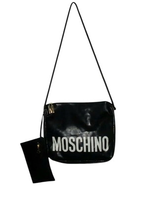 Moschino Redwall crossbody bag used, black with rope strap