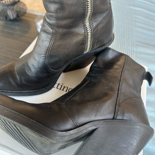 Zara cowboy style ankle boots used, black, size 36
