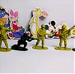  5 Αυτοκόλλητα τοίχου Disney και 6 στρατιωτάκια