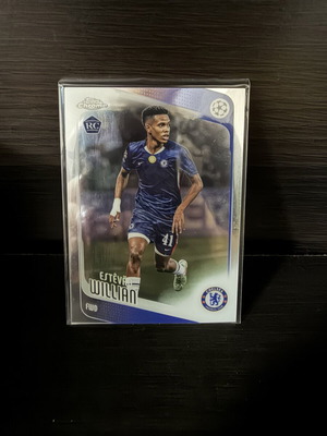 2025-26 Topps Chrome UCC Soccer Base RC Estevao Willian #66 card