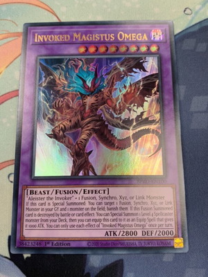 Invoked Magistus Omega Yu-Gi-Oh! card like new