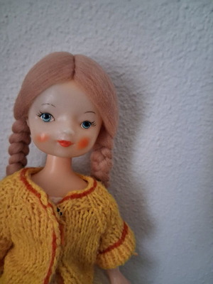 Vintage USSR doll used, 36cm