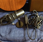 Guitar, speaker, microphone set with cables