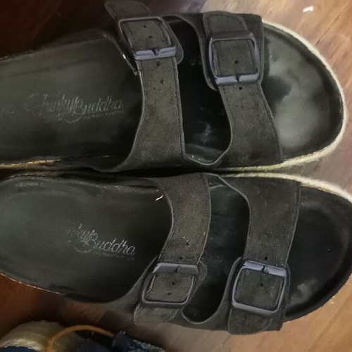 Funky Buddha platform sandals like new, brown, size 37