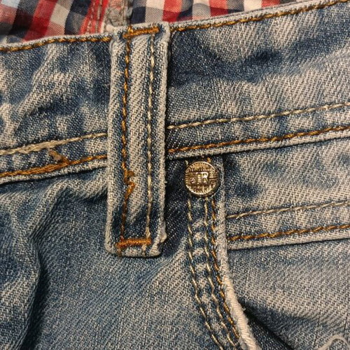 John Richmond jeans used, light blue vintage wash, men's