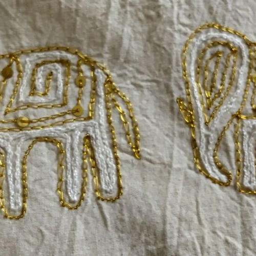 Handmade Indian Panda New Embroidered Cotton