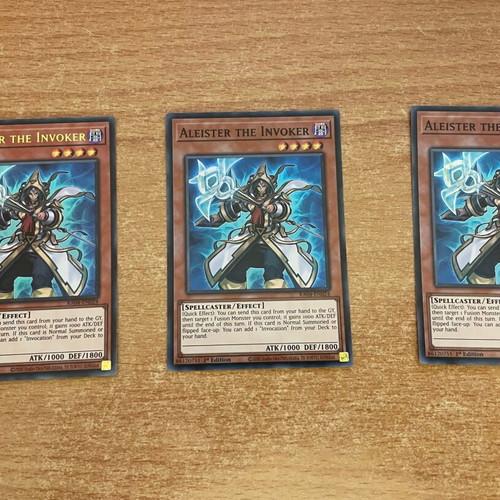 Aleister the Invoker playset new, 3 Yu-Gi-Oh! cards