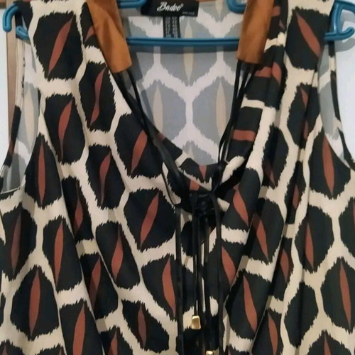 Blouse leopard print brown shades like new, size XL