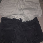 Tally Weill denim shorts black and white used, size 36
