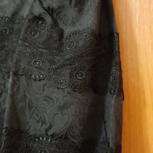Black blouse with lace