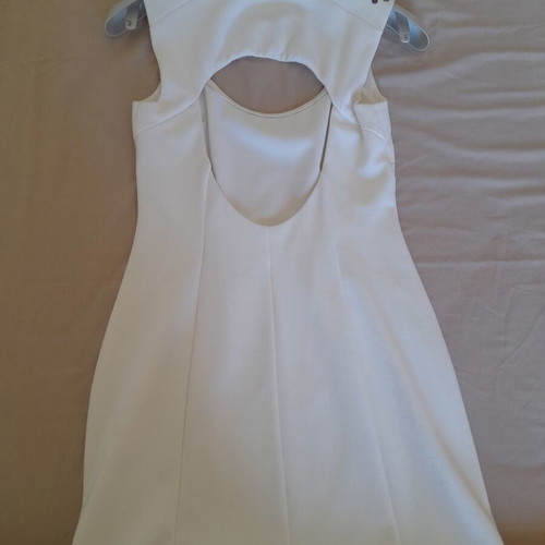 Paranoia mako dress like new, white, with studs and open back