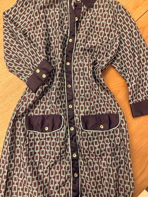 Sugarfree mini beach dress like new, blue and brown