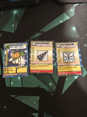 Digimon Bandai single cards used, pack of 18