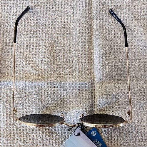Solo-Solis NDL6273 sunglasses new with gold finish and black UV400 Cat.3 lenses