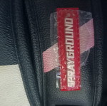 Sprayground leather backpack new, black and white, genuine from New York