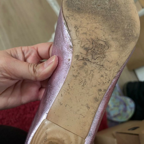 Chaniotakis Pink-Purple Leather Pumps Size 40 Like New