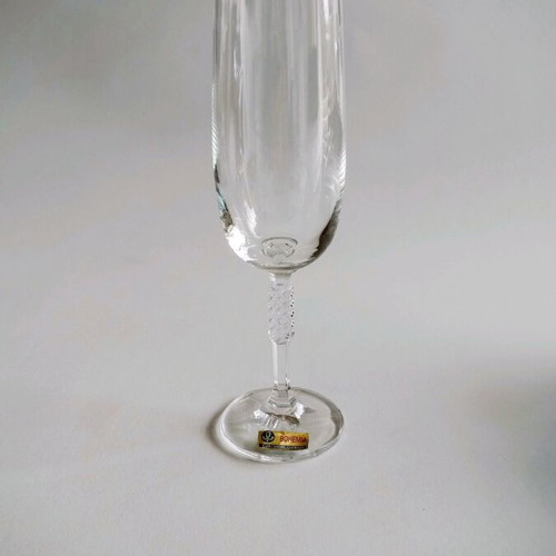 Carine crystal champagne glasses new, set of 6