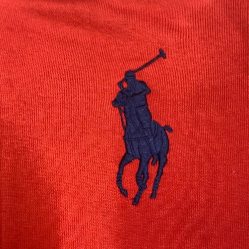 Ralph Lauren vest S, navy red grey with big navy pony