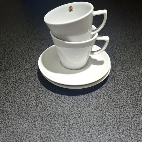 Nescafé Gold porcelain cup and saucer set new