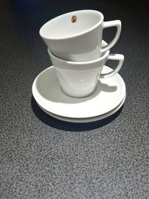 Nescafé Gold porcelain cup and saucer set new