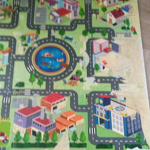 Children's floor puzzle used 9 pieces anti-slip Road Track