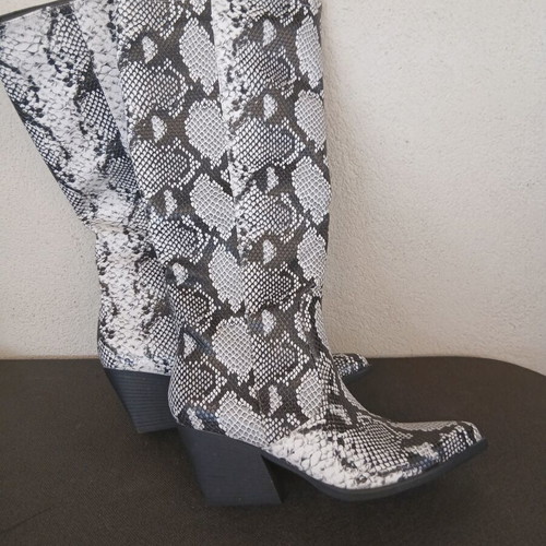 Stephan Paris western boots with snake print size 39 new