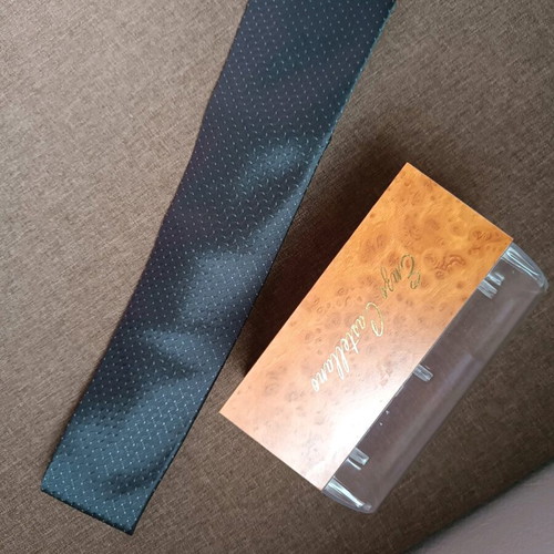 Enzo Castellano tie like new, gray and blue