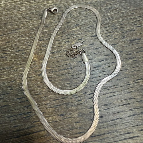 Snake necklace in pink gold stainless steel like new