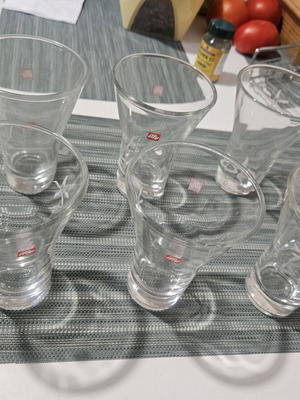 Illy Freddo Espresso Glasses set of 6 used