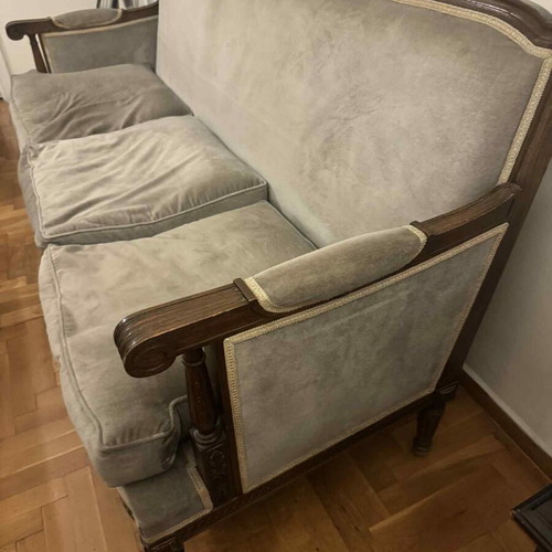 Three-seater sofa like new, vintage style